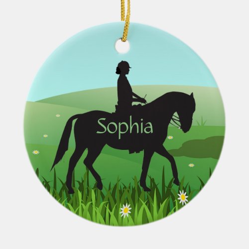 Horseback Riding Equestrian Ornament