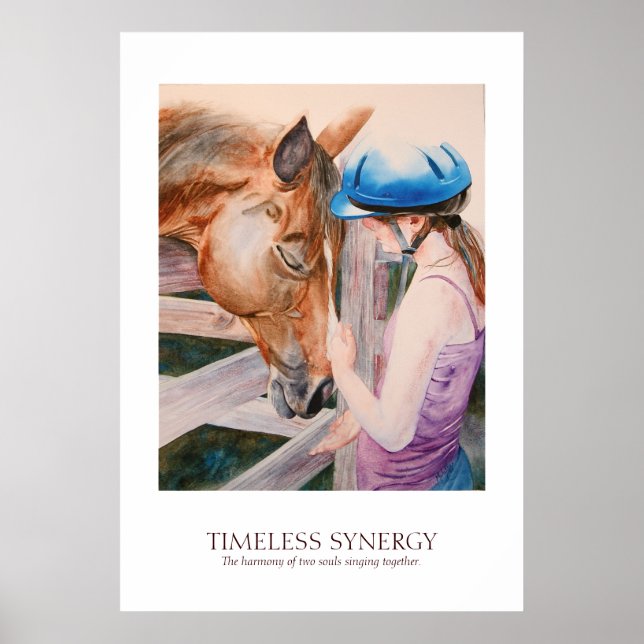 Horseback Riding Equestrian Synergy Partner Poster (Front)