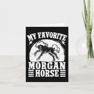 Horseback Riding Favorite Morgan Horse Rider Card