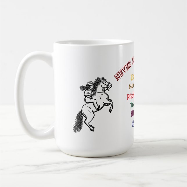 Horseback Riding Grandma mug (Left)