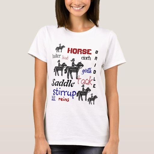 Horseback Riding, Motivational Words, Sport T-Shirt | Zazzle