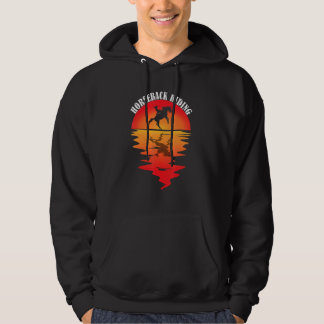 Horseback Riding Vintage Sunset Equestrian Riding Hoodie