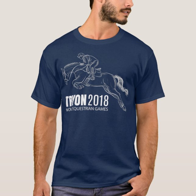 Horseback Tryon International World Equestrian T-Shirt (Front)