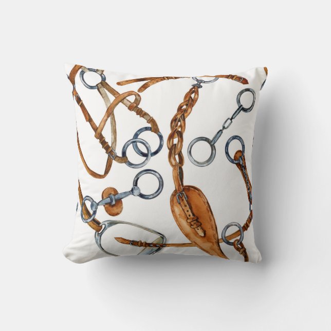 Horsebit Pattern Pillow (Front)