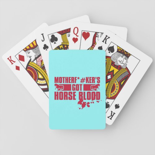 Horseblood Playing Cards