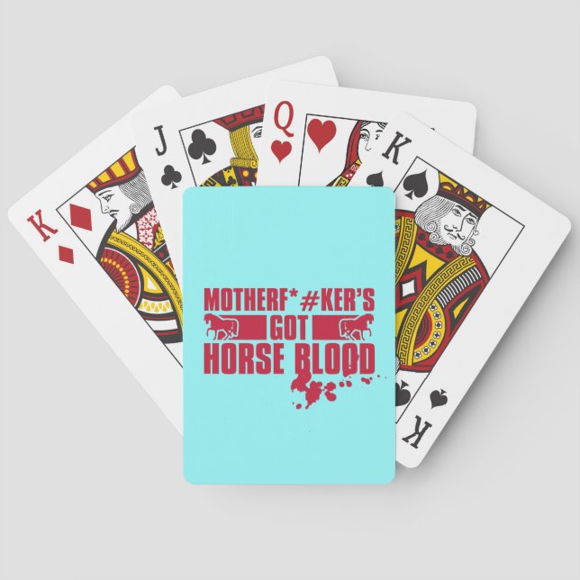 Horseblood Poker Cards (Back)