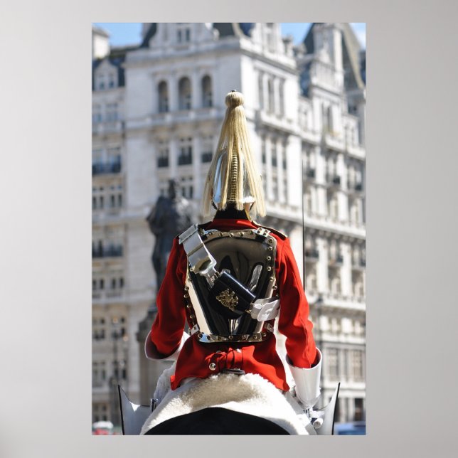 Horseguards on duty in London Poster (Front)