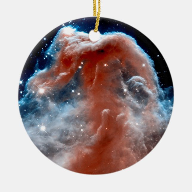 Horsehead Nebula Infrared - Hubble Space Photo Ceramic Ornament (Front)