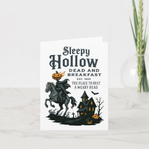 Horseman Halloween Sleepy Hollow Vintage Headless Card