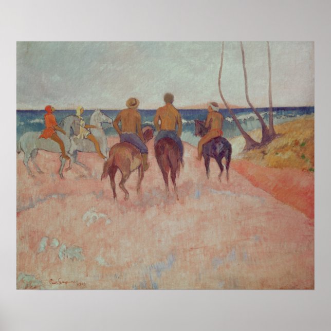 Horseman on the Beach  1902 Poster (Front)