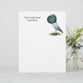 Horseman Pouter Pigeon Blue (Standing Front)