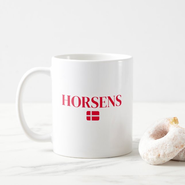 HORSENS Denmark Coffee Mug (With Donut)
