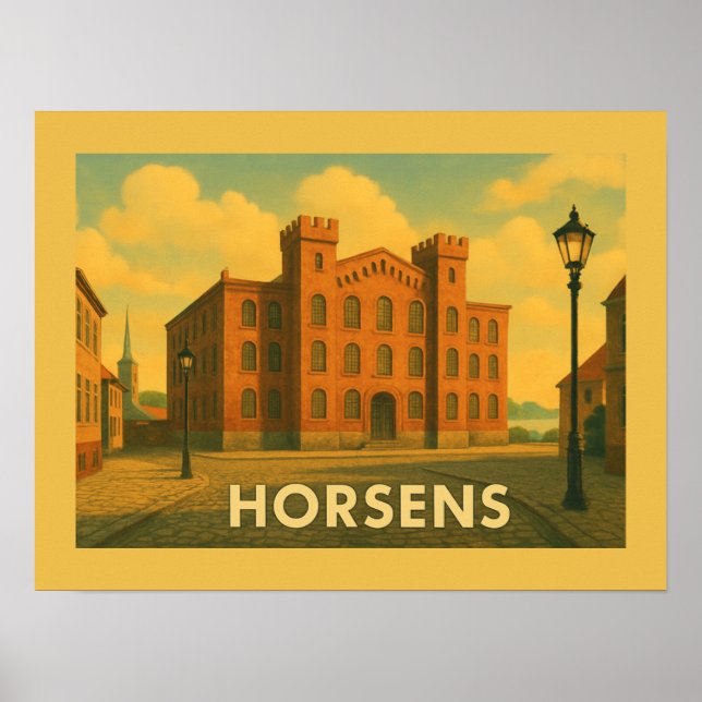 Horsens Denmark Harbor Poster (Front)