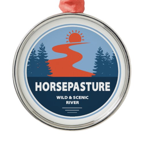 Horsepasture Wild And Scenic River North Carolina Metal Ornament