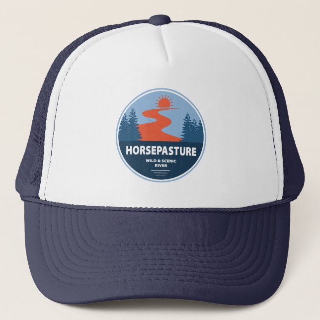 Horsepasture Wild And Scenic River North Carolina Trucker Hat (Front)
