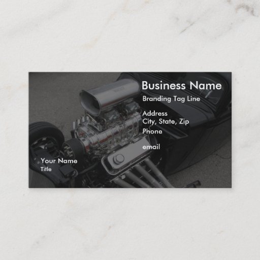 Customizable Horsepower Business Card