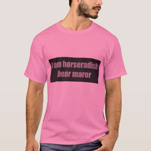 Horseradish Maror Passover T_shirt Mens