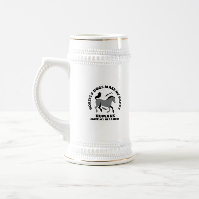 HORSES~3.PNG BEER STEIN (Left)