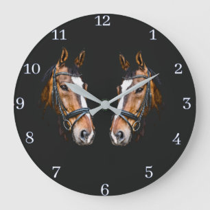 Horses Acrylic Wall Clock