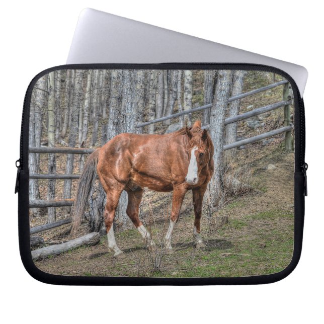 Horses - American Western Theme Laptop Sleeve (Front)