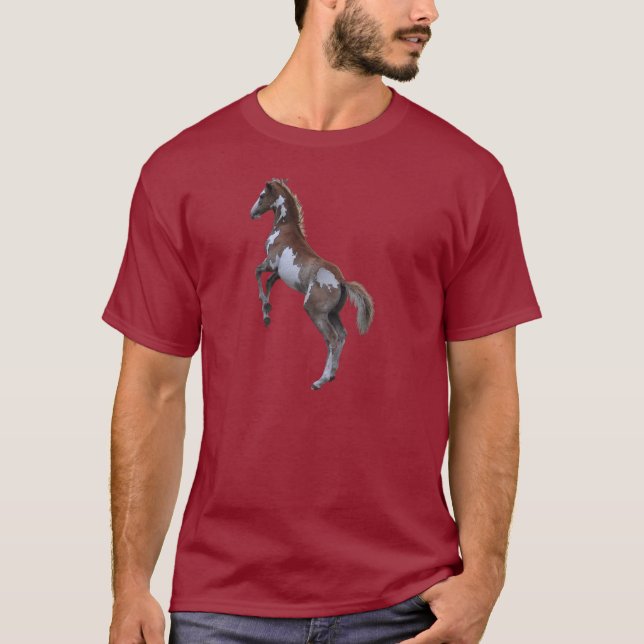 Horses - American Western Theme T-Shirt (Front)