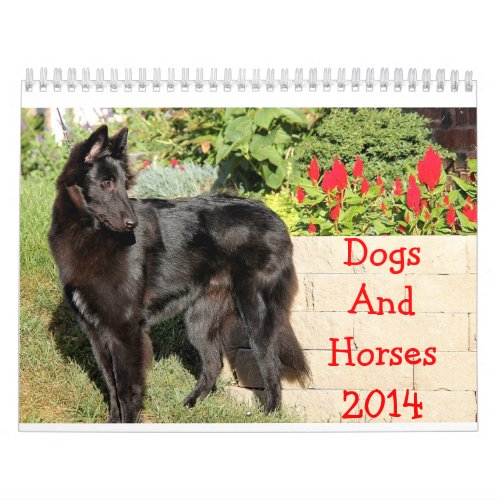 Horses and Dogs 2014 Calendar