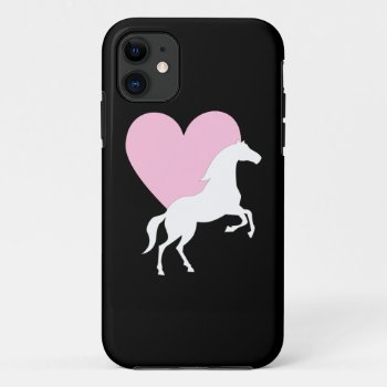 Horses And Love Iphone 11 Case by bonfireanimals at Zazzle