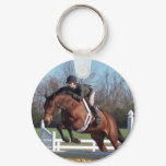 Horses and Show Jumping Keychain