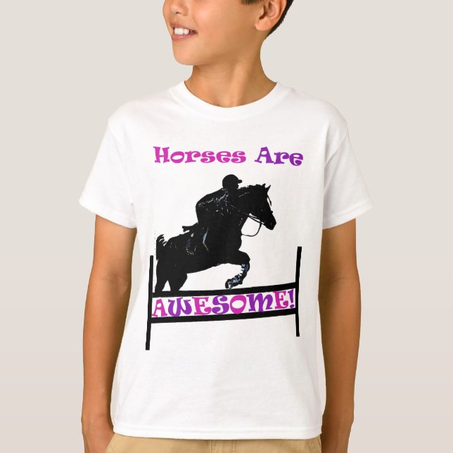 Horses Are Awesome T-Shirt (Front)