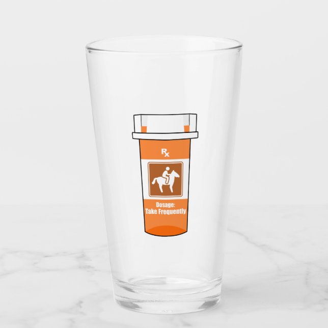 Horses Are My Drug Glass (Front)