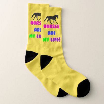 Horses are My Life Socks