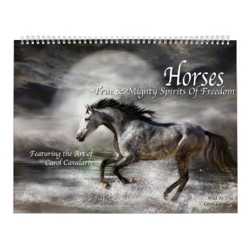 Horses Art Calendar