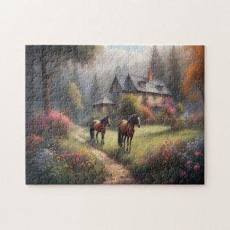 Horses at Dawn Jigsaw Puzzle