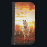 Horses at sunset throw pillow galaxy s4 wallet case<br><div class="desc">Horses at sunset</div>