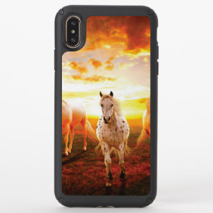 Horses at sunset throw pillow speck iPhone XS max case