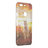 Horses at sunset throw pillow uncommon google pixel case (Back/Right)