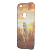 Horses at sunset throw pillow uncommon google pixel case (Back/Left)