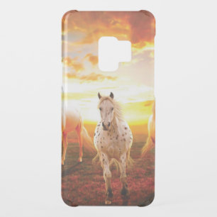 Horses at sunset throw pillow uncommon samsung galaxy s9 case