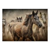 Horses Blank Card (Front Horizontal)