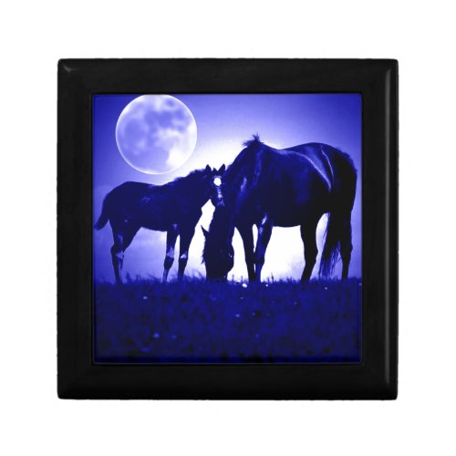 Horses  Blue Night Gift Box