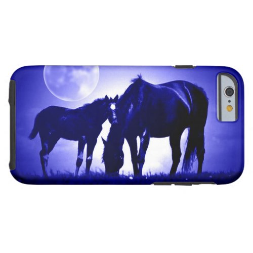 Horses  Blue Night Tough iPhone 6 Case