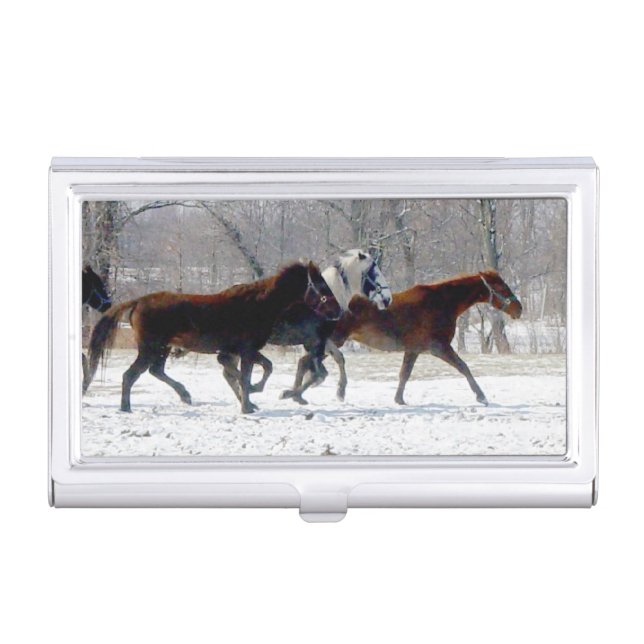 Horses Business Card Case (Front)