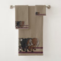 Horses by figdewdrop Bath Towel Set