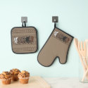 Horses by figdewdrop Oven Mitt & Pot
