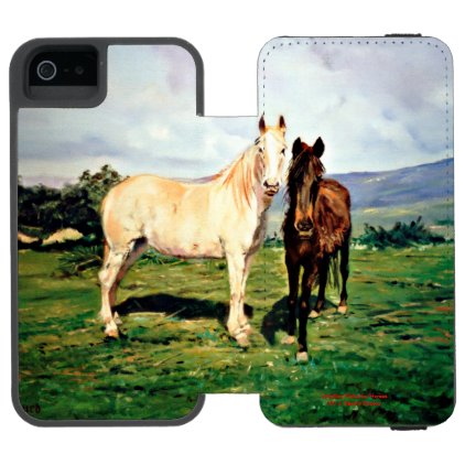 Horses/Cabalos/Horses iPhone SE/5/5s Wallet Case