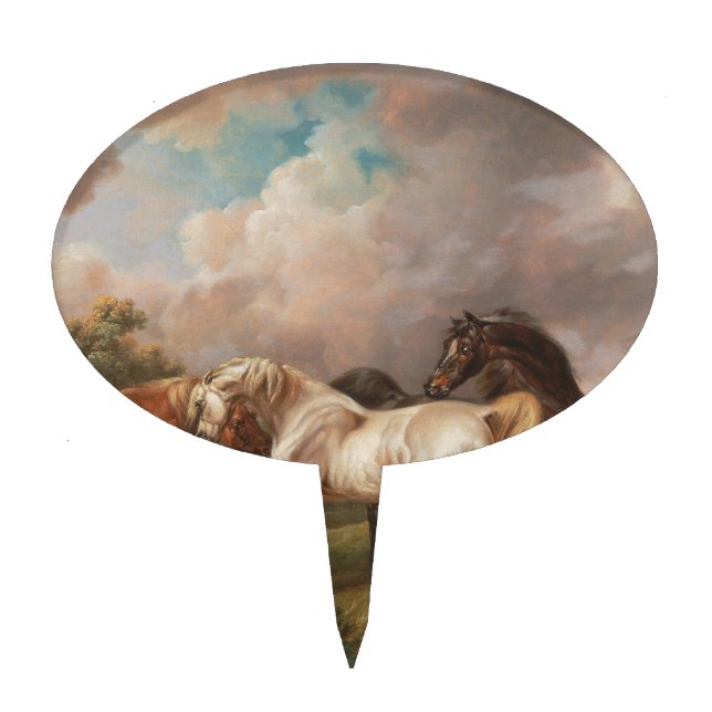  Horses  Cake Topper (Front)