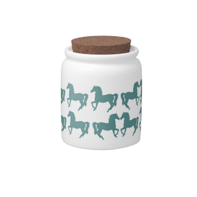 Horses Candy Jar (Front)
