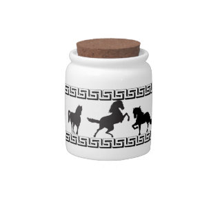 HORSES CANDY JAR