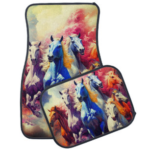 Horses Car Floor Mat