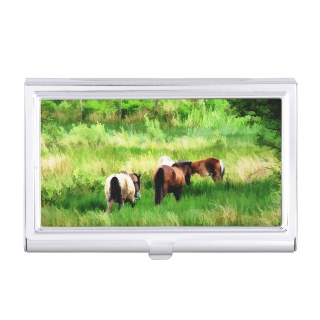 HORSES CASE FOR BUSINESS CARDS (Front)